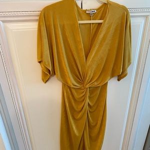 Knot Dress - Mustard